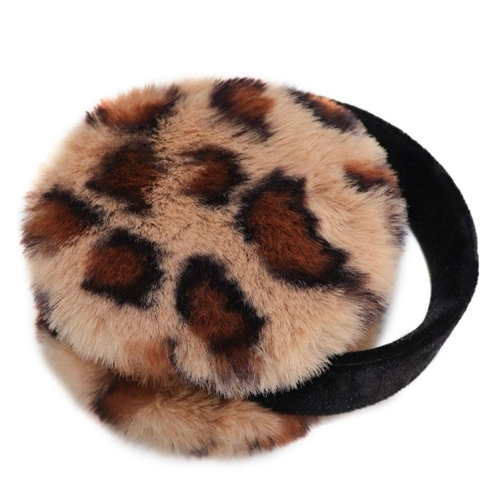 4/$25** Surell Women's Leopard Faux Fur Earmuffs (O/S) - Picture 2 of 4